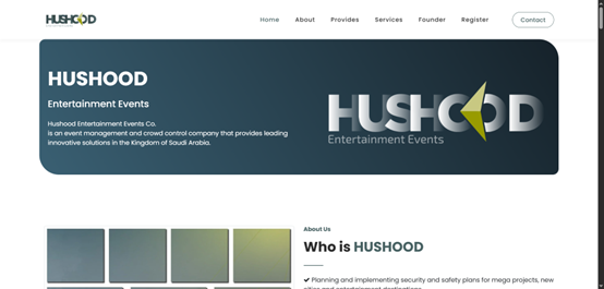 واجهة الموقع HUSHOOD